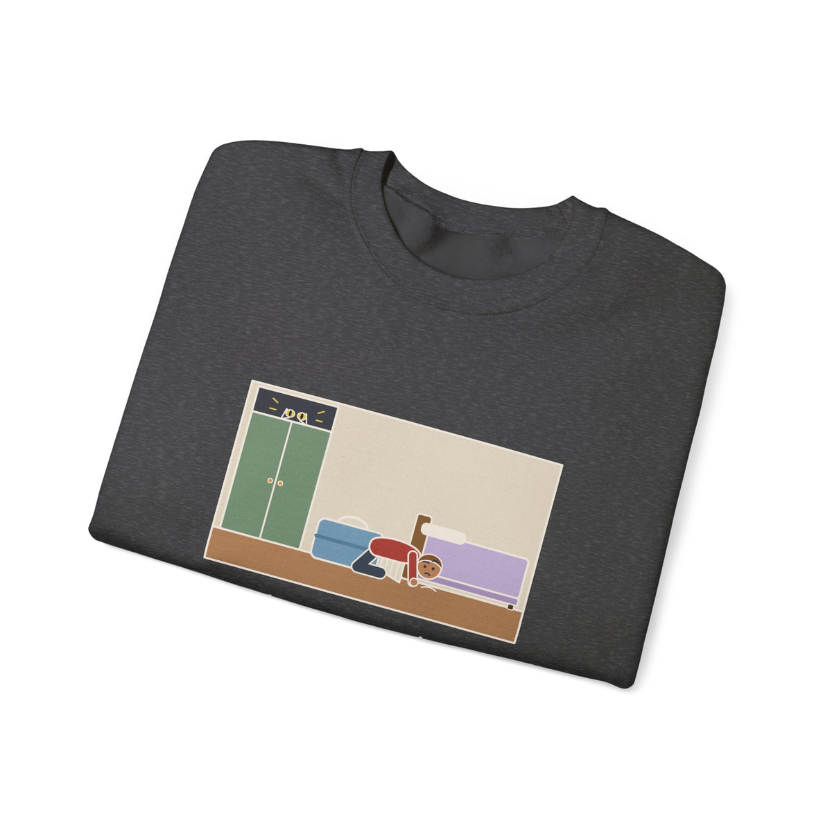 Vet Day Cat Sweatshirt, Got the Cat Carrier Out, The Cat Vanished for Three Hours, Funny Cabinet Hideout Crewneck