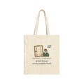 Residential Real Estate Agent Tote Bag - Showing Feedback: Great House, Wrong Neighborhood