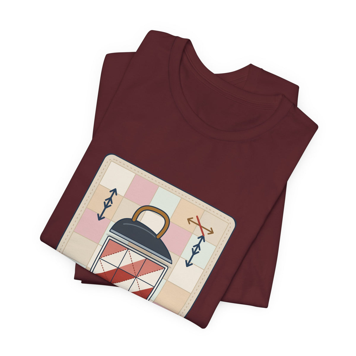 Quilting T-Shirt - Press, Don't Iron. Funny Quilter Tee