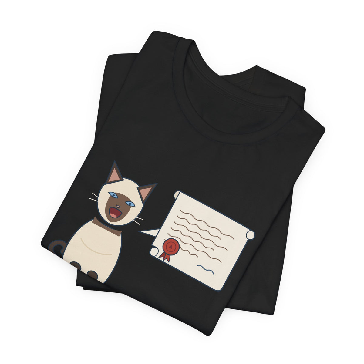 Siamese Cat T-Shirt - Fluent in Complaint Seal Point Cat Lover Tee