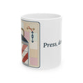 Quilting Coffee Mug 11oz - Press, Don't Iron. Quilter Sewing Room Mug
