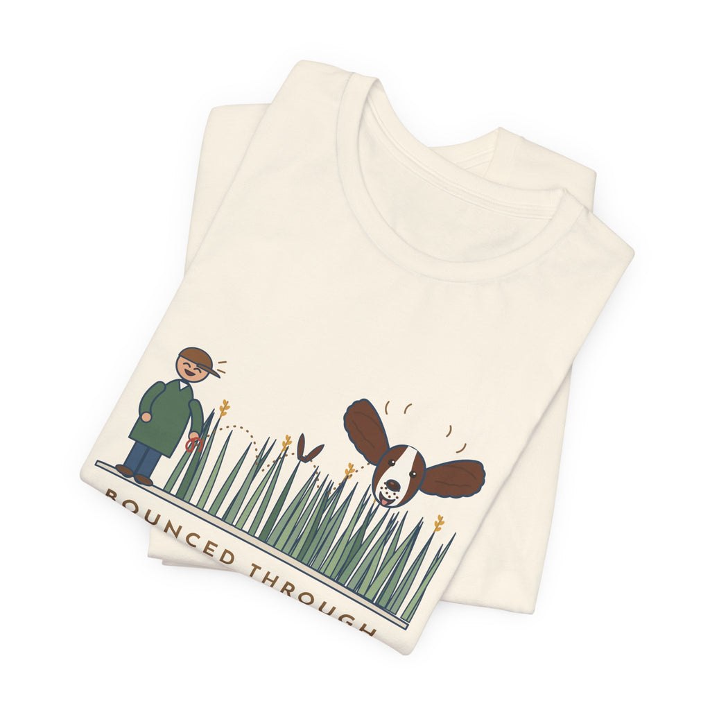 English Springer Spaniel T-Shirt - Bounced Through the Tall Grass, Only the Ears Showed Dog Tee