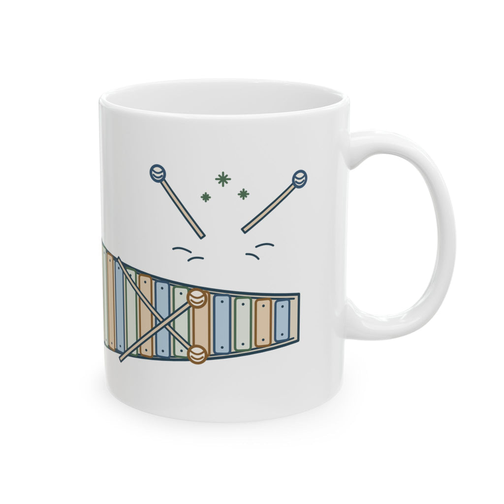 Elementary Music Teacher Coffee Mug - Mallets Down, Eyes Up. Music Class Gift Mug