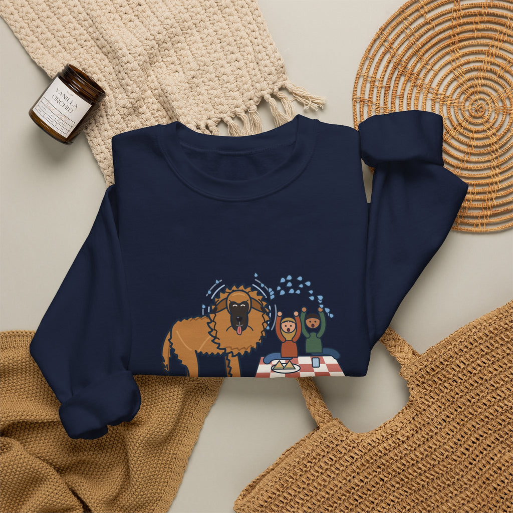 Leonberger Crewneck Sweatshirt - Shook Off the Lake Next to the Picnic