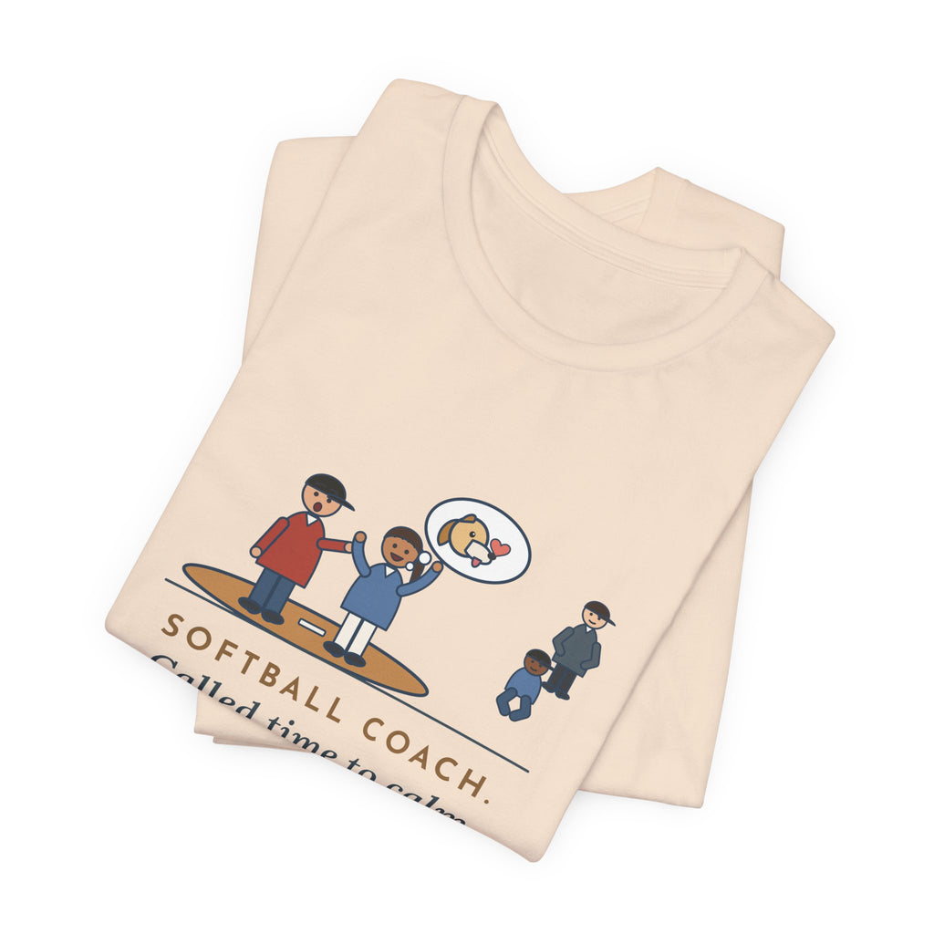Funny Softball Coach T-Shirt, Called Time for a Mound Visit, Heard All About Her New Puppy, Mound Visit Tee