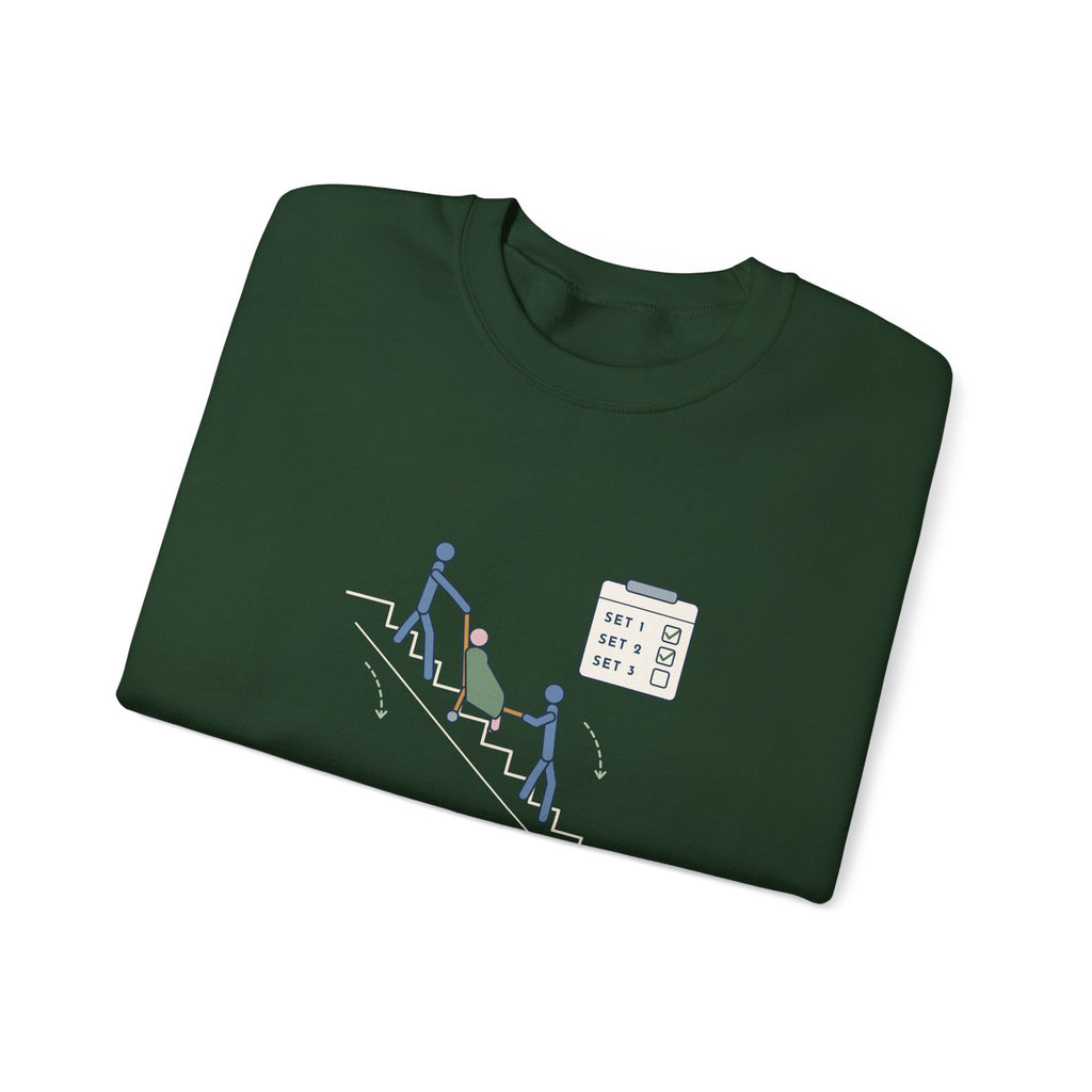 Paramedic Crewneck Sweatshirt - Leg Day: Third-Floor Walk-Up EMS Gift