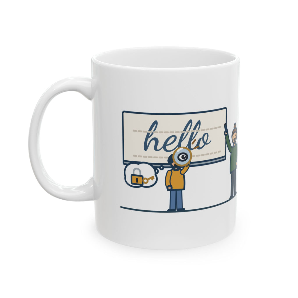 Cursive Handwriting Teacher Coffee Mug 11oz - Taught Cursive, Kid Asked If It Was a Secret Code