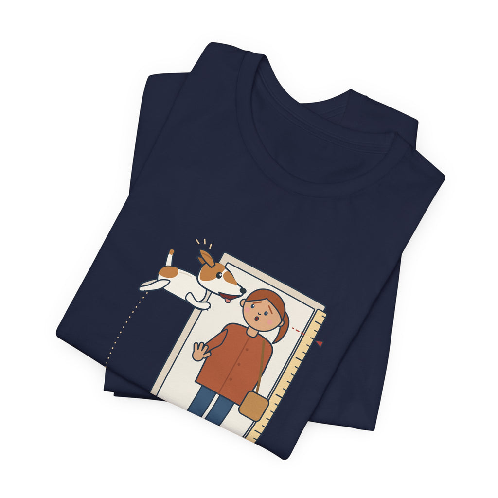 Jack Russell Terrier T-Shirt - Jumps Up Face to Face to Say Hello Funny JRT Tee