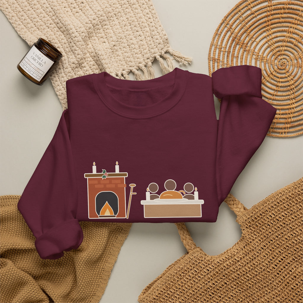 God Bless Us Every One Sweatshirt, Christmas Dickens Quote Crewneck with Hearth and Goose