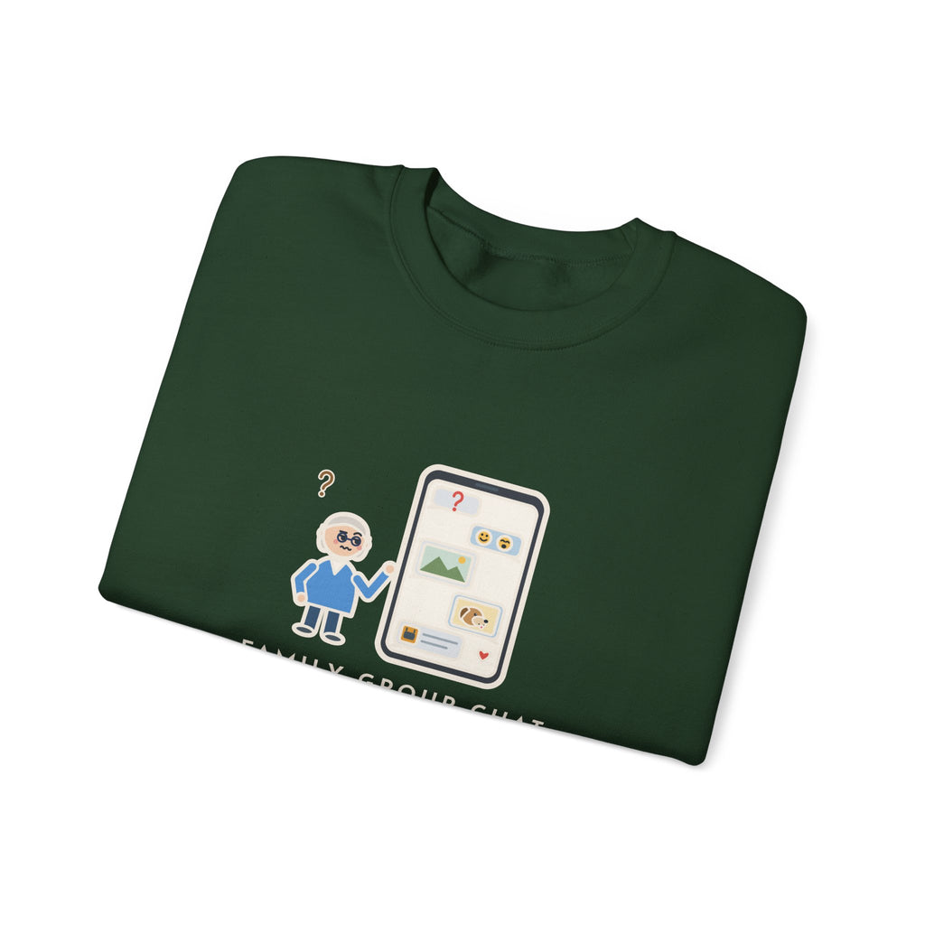 Mom Sweatshirt, Asked a Yes-or-No Question, Forty-Two Replies and Zero Answers, Funny Phone Thread Crewneck