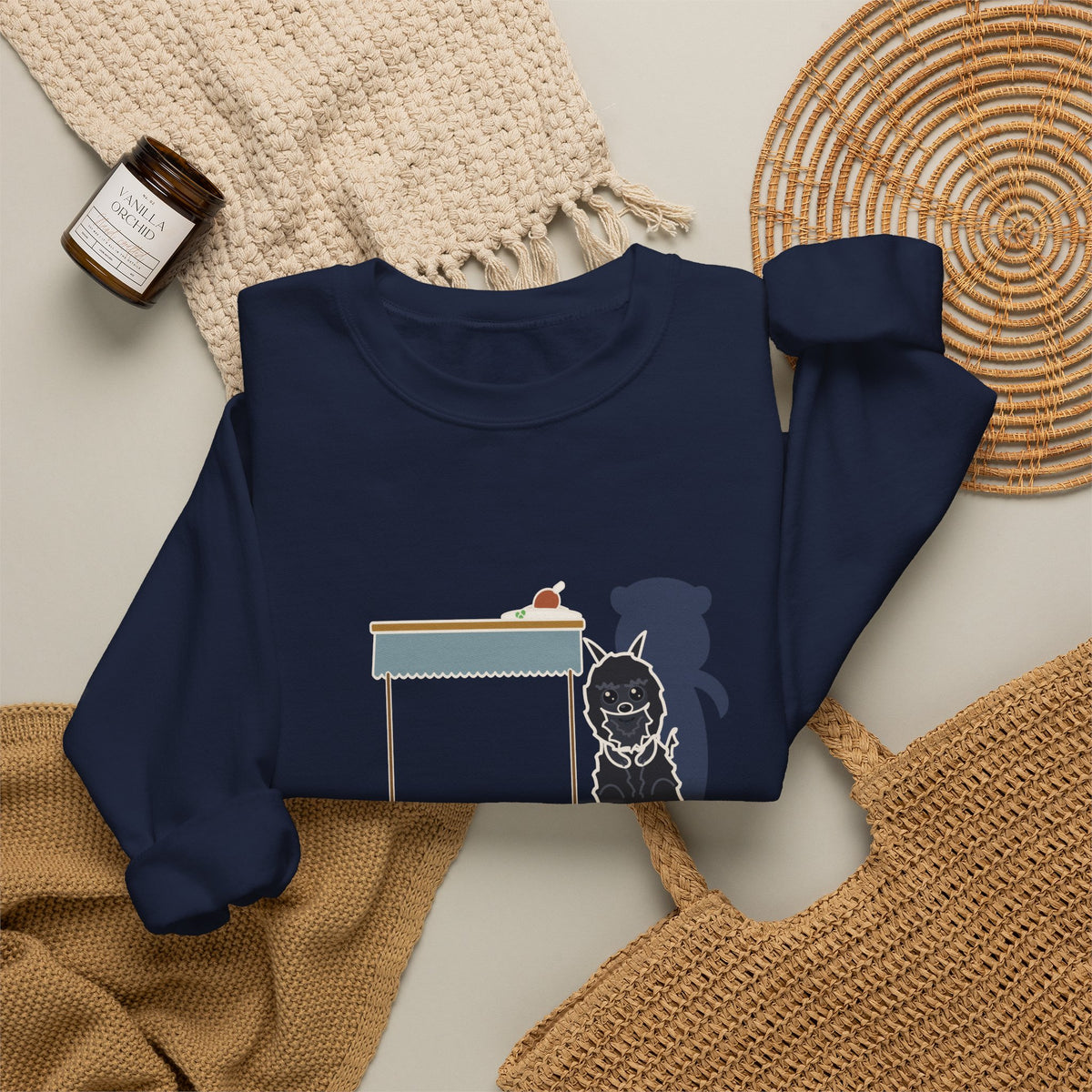 Affenpinscher Crewneck Sweatshirt - Sits Up at Dinner Like a Tiny Bear