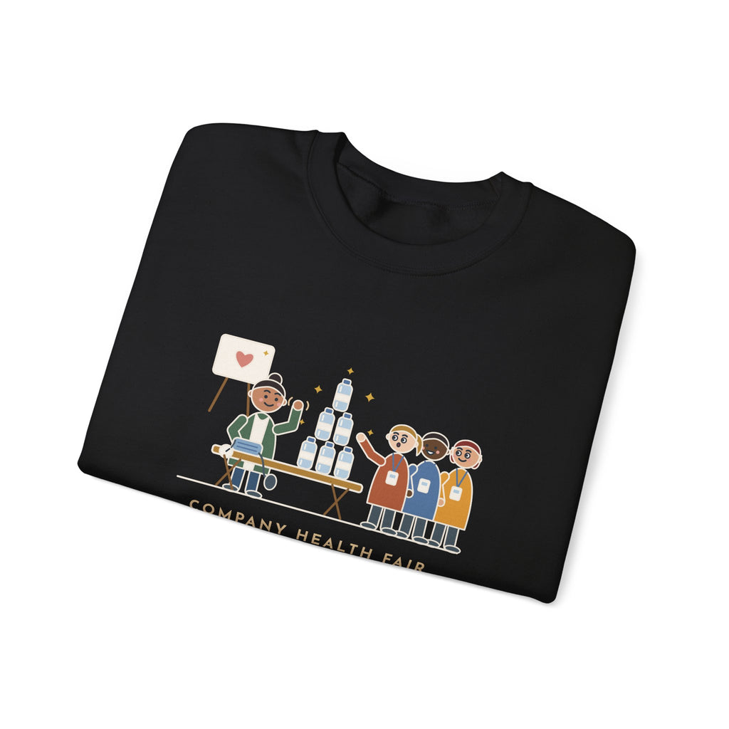 Corporate Wellness Nurse Crewneck Sweatshirt - The Line Was for the Free Water Bottle
