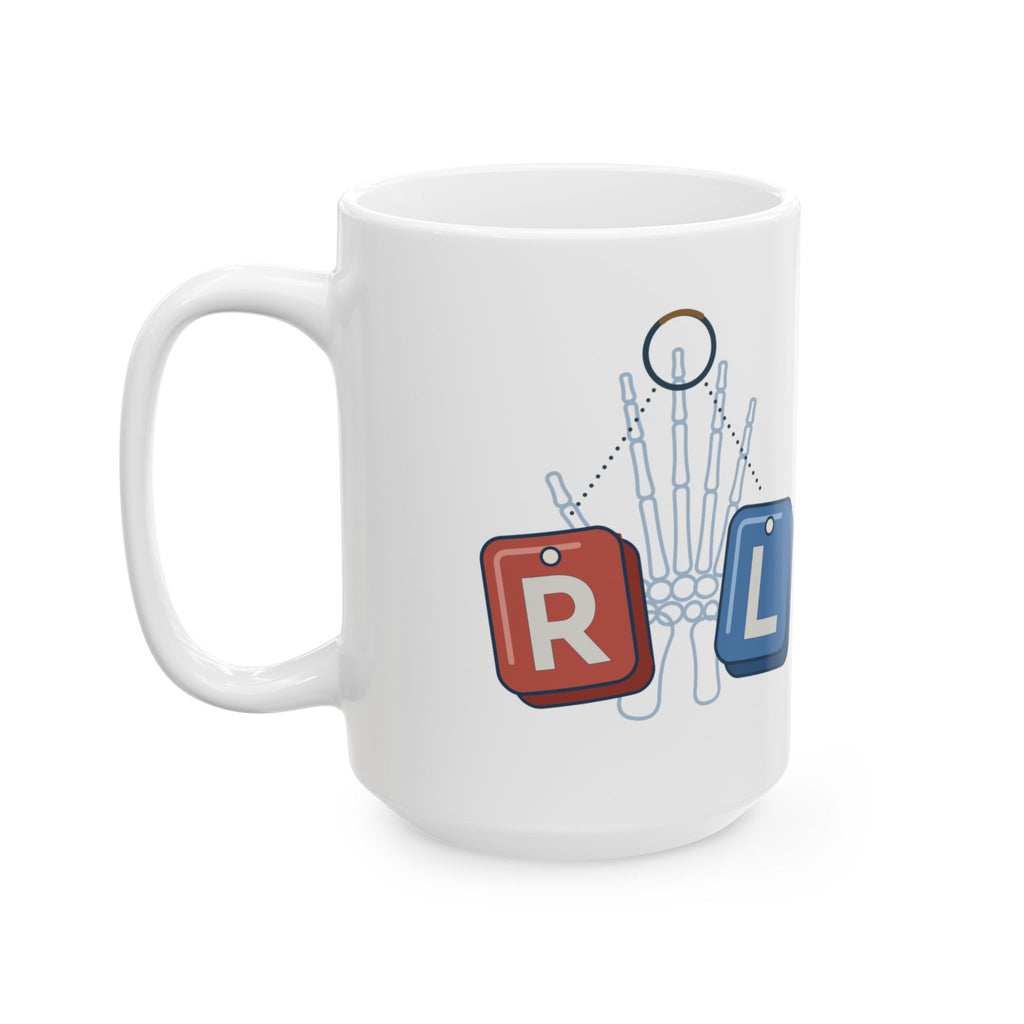 Large 15oz Radiology Tech Mug - I Always Know My Left From My Right X-Ray Gift