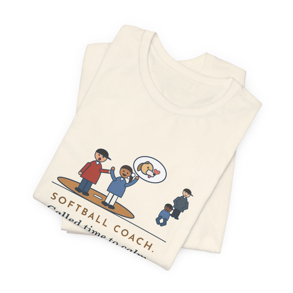 Funny Softball Coach T-Shirt, Called Time for a Mound Visit, Heard All About Her New Puppy, Mound Visit Tee