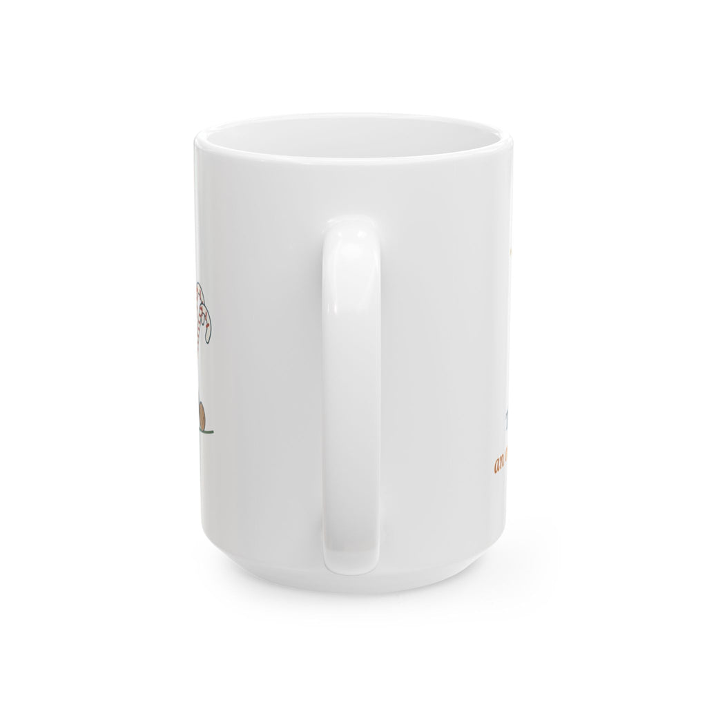 Large 15oz Christmas Stocking-Stuffer Mug - There's Always an Orange in the Toe Grandparent Gift