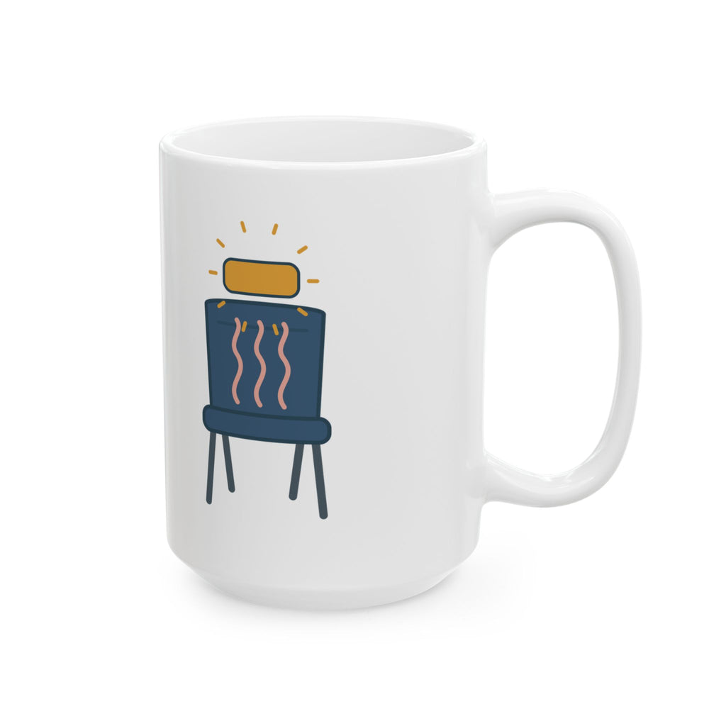Large 15oz Certified Nursing Assistant Mug - The Call Light Knows When I Sit. Nurse Aide Gift