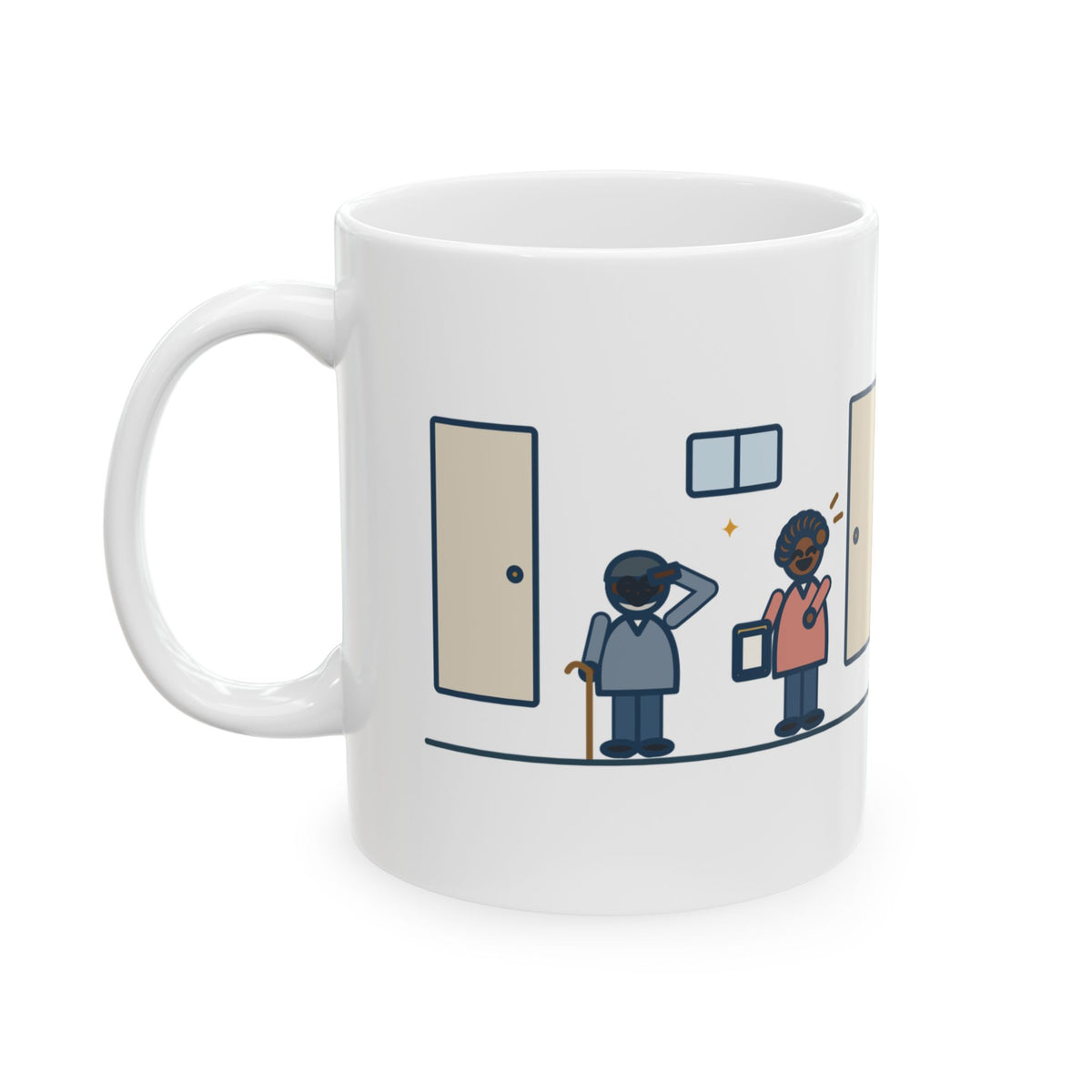 Veterans Clinic Nurse Coffee Mug - I Said Nursing, He Saluted Anyway
