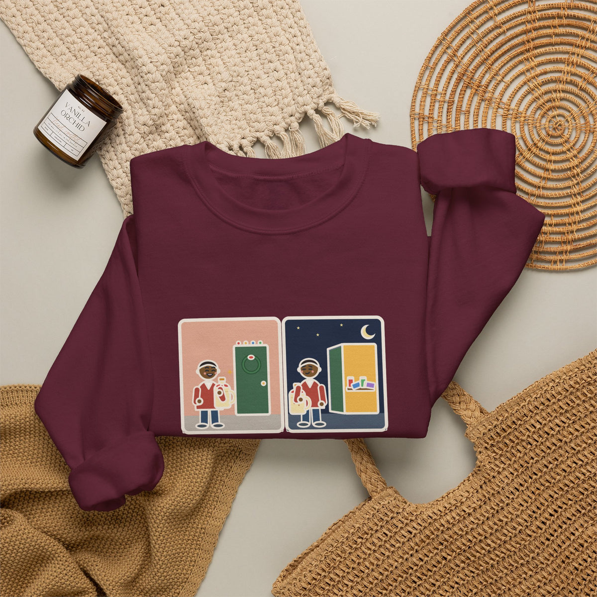 Eggnog Sweatshirt, Brought a Gallon to the Holiday Party, Brought Home a Gallon, Funny Party Door Crewneck