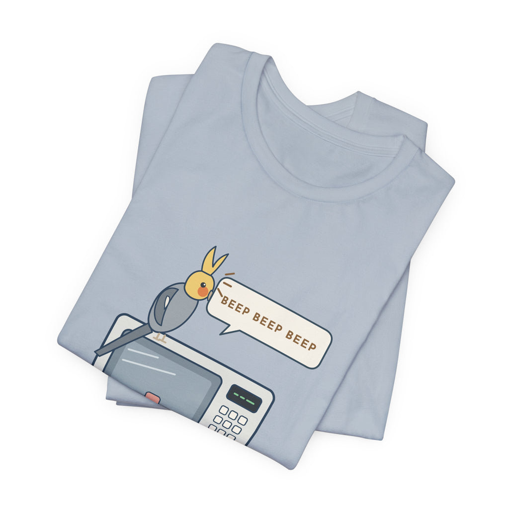 Cockatiel T-Shirt - Learned the Microwave. Ignored My Name. Parrot Owner Tee