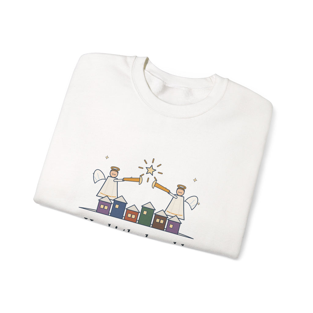 Hark the Herald Angels Sing Sweatshirt, Christmas Charles Wesley Quote Crewneck with Herald Angels