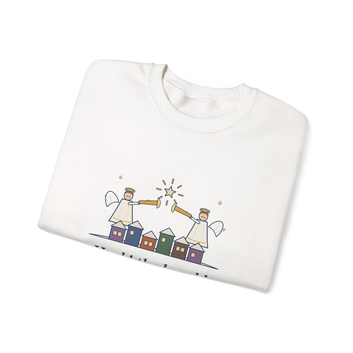 Hark the Herald Angels Sing Sweatshirt, Christmas Charles Wesley Quote Crewneck with Herald Angels