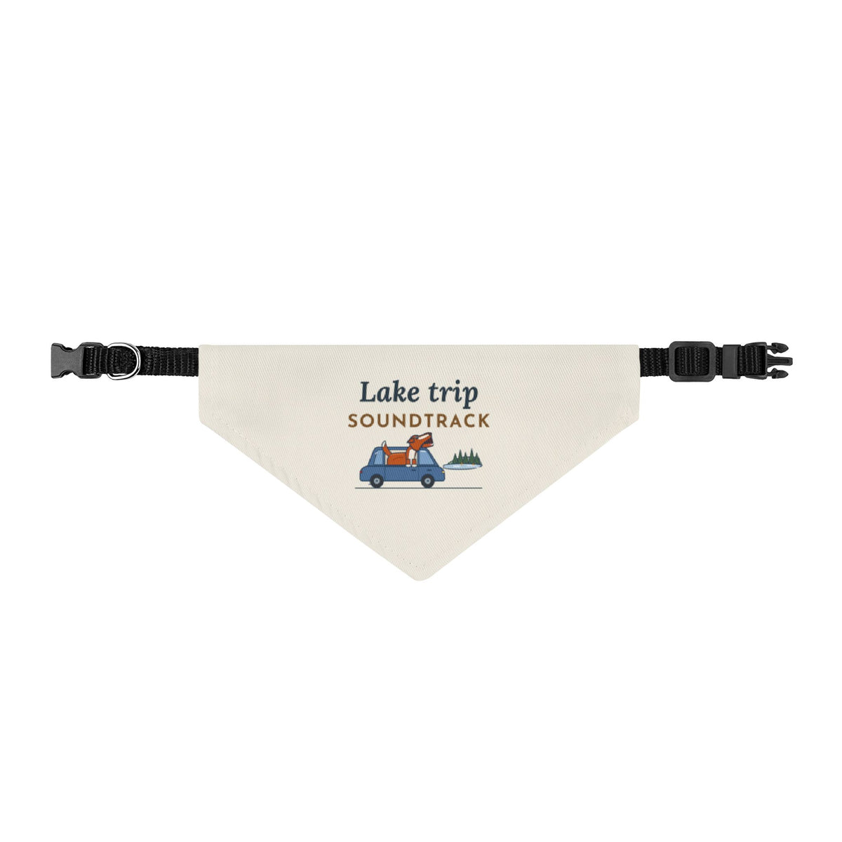 Nova Scotia Duck Tolling Retriever Bandana - Lake Trip Soundtrack Clip-On Pet Bandana