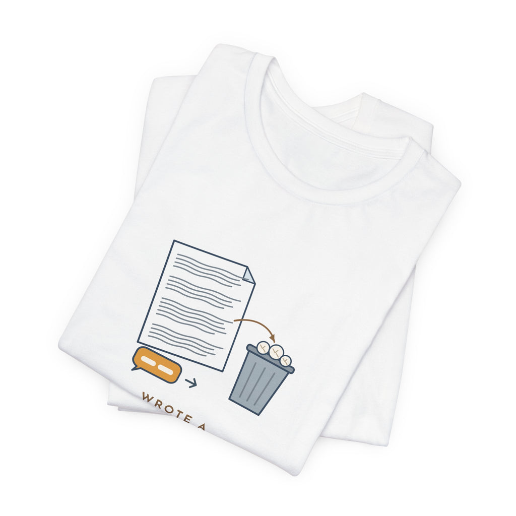 Funny Office T-Shirt - Wrote a Four-Paragraph Email, Deleted It, Replied Sounds Good
