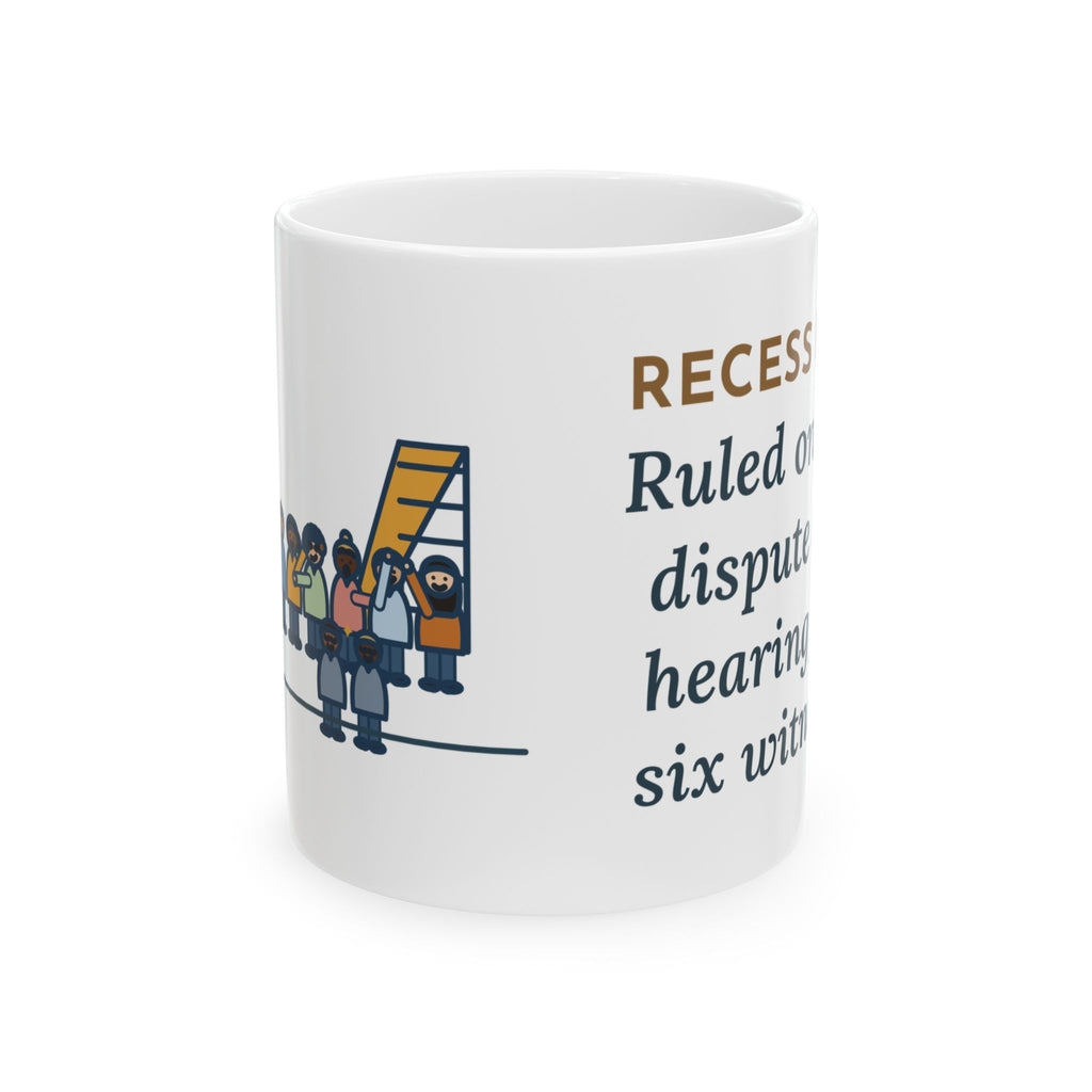 Recess Duty Teacher Coffee Mug - Six Witnesses to One Game of Tag