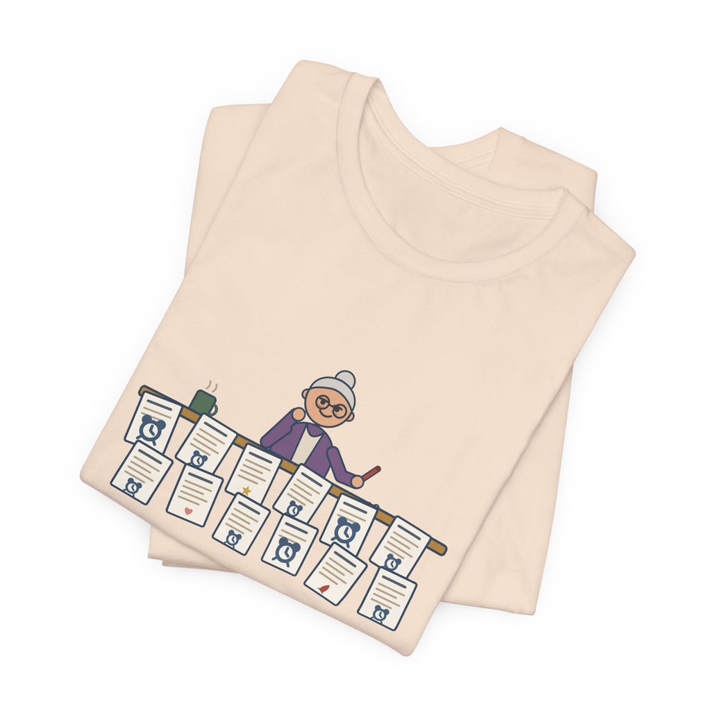 Creative Writing Teacher T-Shirt - Twelve Stories Turned In, Nine End With Waking Up