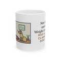 New Kitten Mug, Week One, Two Pounds, Already Claimed the Dog's Bed, Funny Coffee Mug 11oz