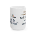 Large 15oz Burmilla Mug - Twelve and Still Pouncing Silver Senior Cat Gift