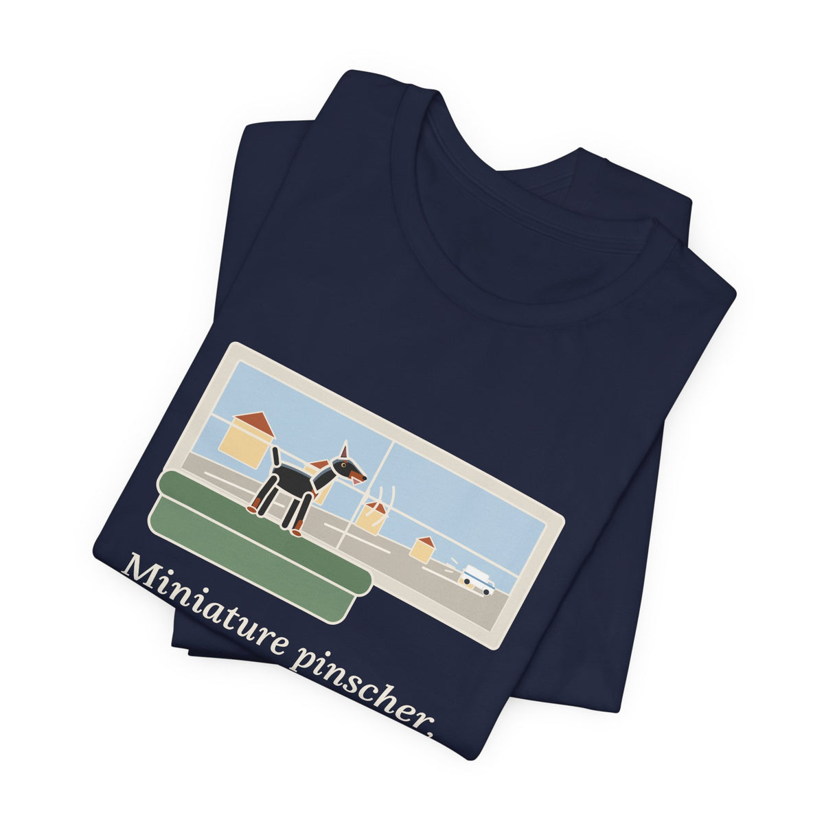 Miniature Pinscher T-Shirt - Nine Pounds, Barked the Mail Truck All the Way Down the Street