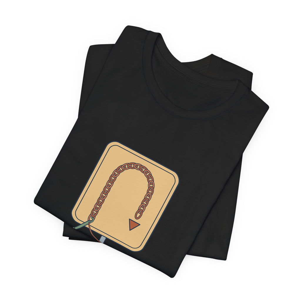 Crochet T-Shirt - Chain One, Turn. Funny Crochet Pattern Tee