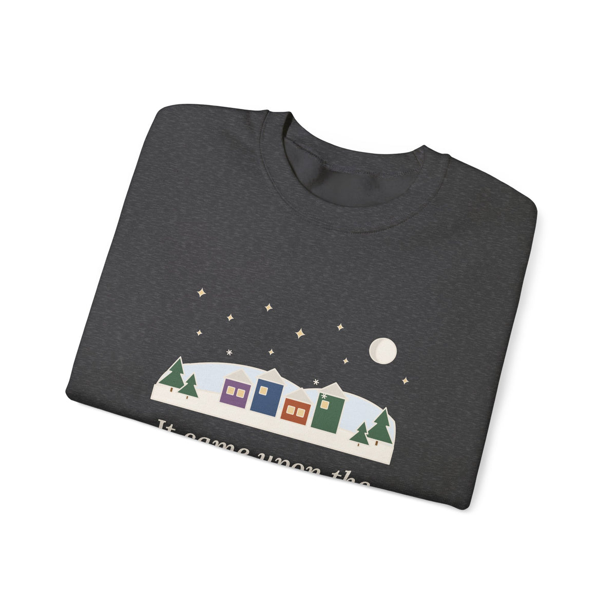 It Came Upon the Midnight Clear Sweatshirt, Christmas Sears Quote Crewneck with Clear Midnight