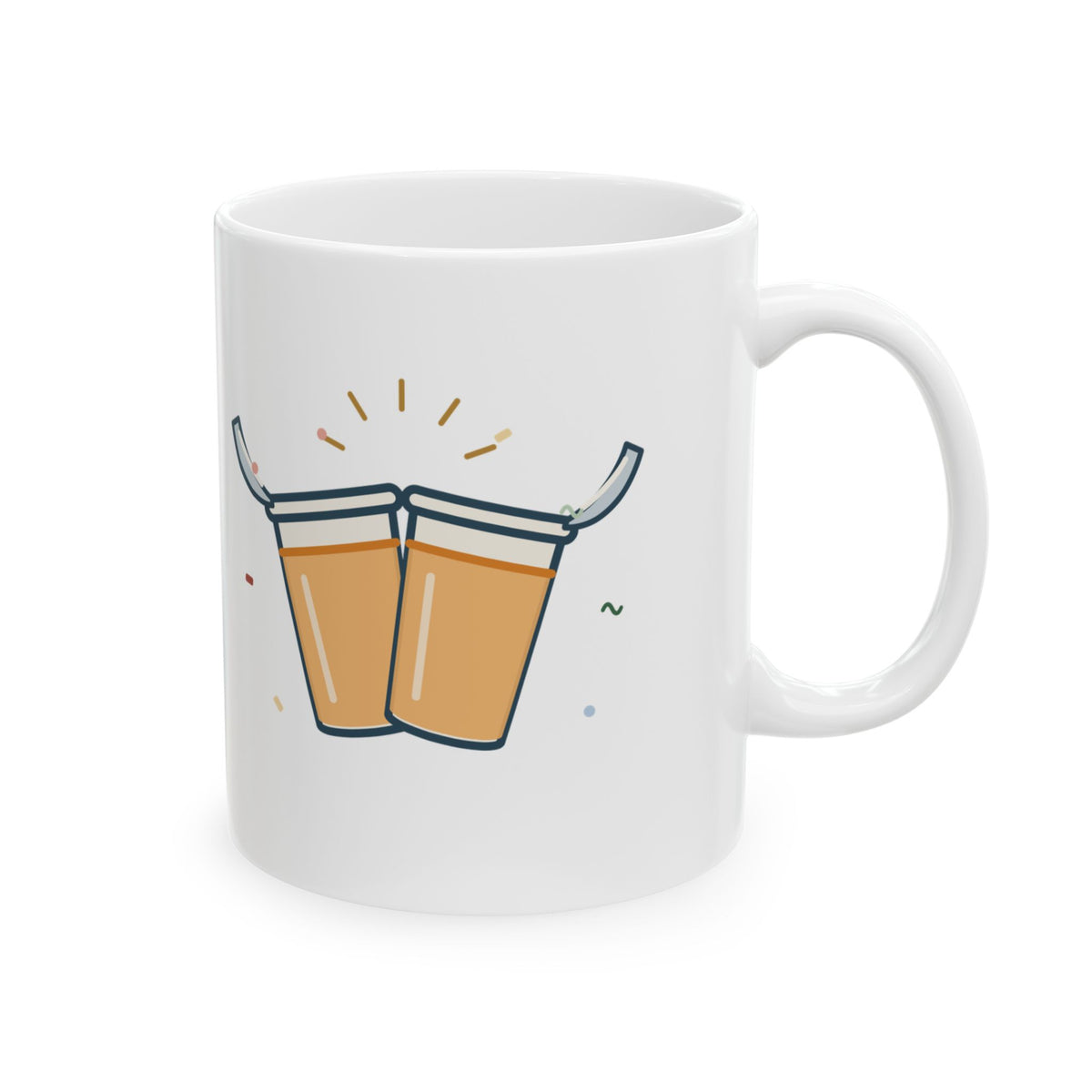 Night-Shift Nurse New Year's Mug - New Year's Toast: Apple Juice, Nurses' Station. NYE Gift