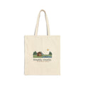Simplify, Simplify Tote Bag, Minimalist Thoreau Nature Quote Tote with One-Room Cabin