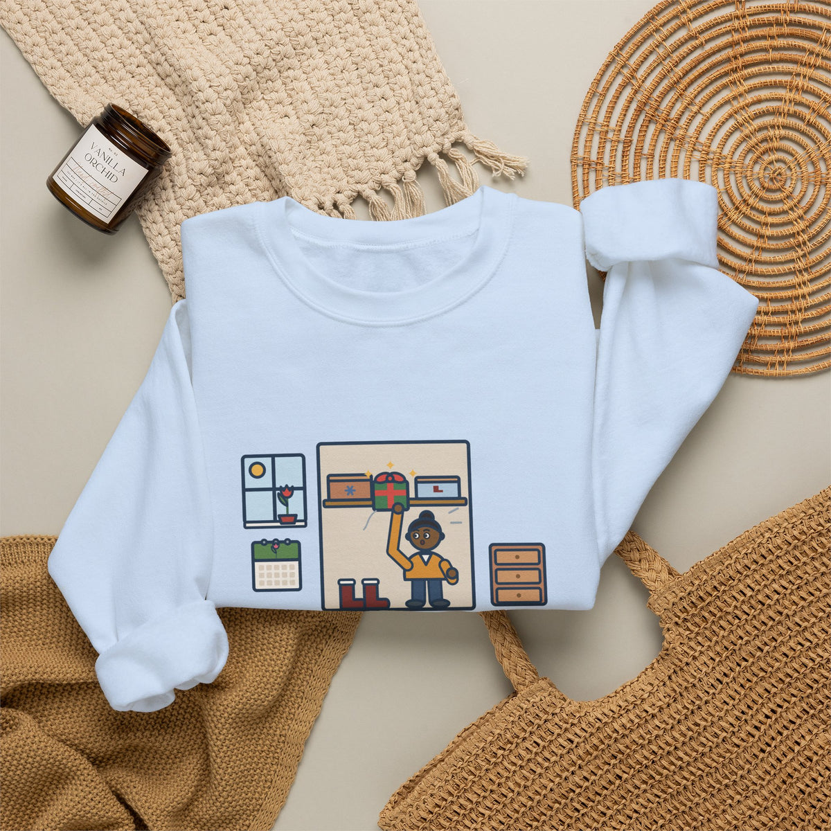Hidden Gifts Sweatshirt, Hid Them So Well in November, Found Them in March, Funny Spring Closet Crewneck