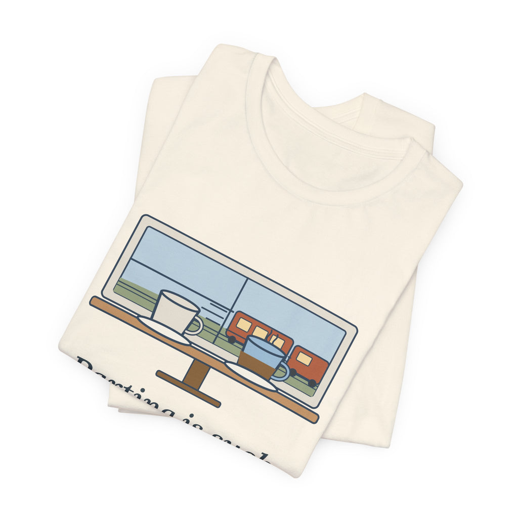 Shakespeare Quote T-Shirt, Parting Is Such Sweet Sorrow, Literary Cafe Window Tee