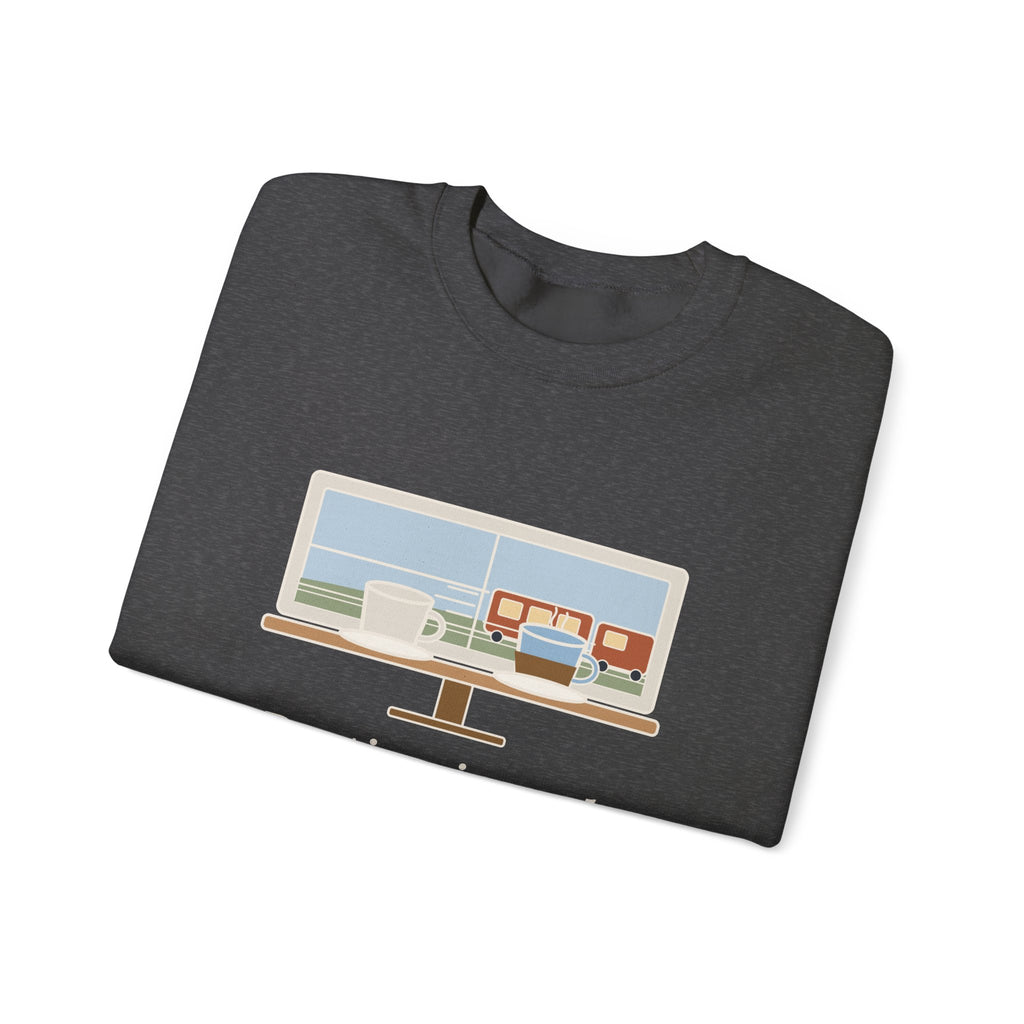Parting Is Such Sweet Sorrow Sweatshirt, Literary Shakespeare Quote Crewneck with Cafe Window