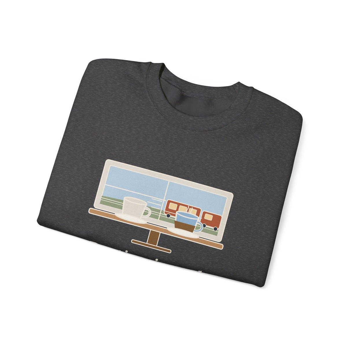 Parting Is Such Sweet Sorrow Sweatshirt, Literary Shakespeare Quote Crewneck with Cafe Window