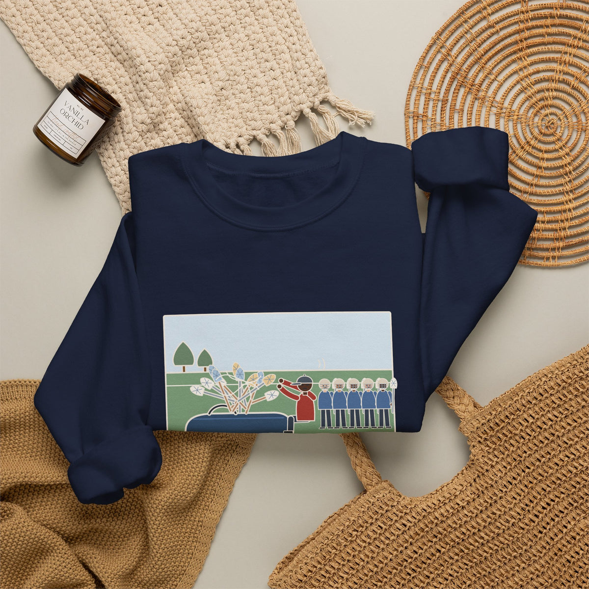Lacrosse Coach Sweatshirt, First Ten Minutes of Practice, Untangling Twelve Sticks from the Equipment Bag, Funny Practice Sideline Crewneck