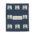 Norwegian Forest Cat Blanket - Wears a Winter Coat to the Windowsill Velveteen Plush Throw
