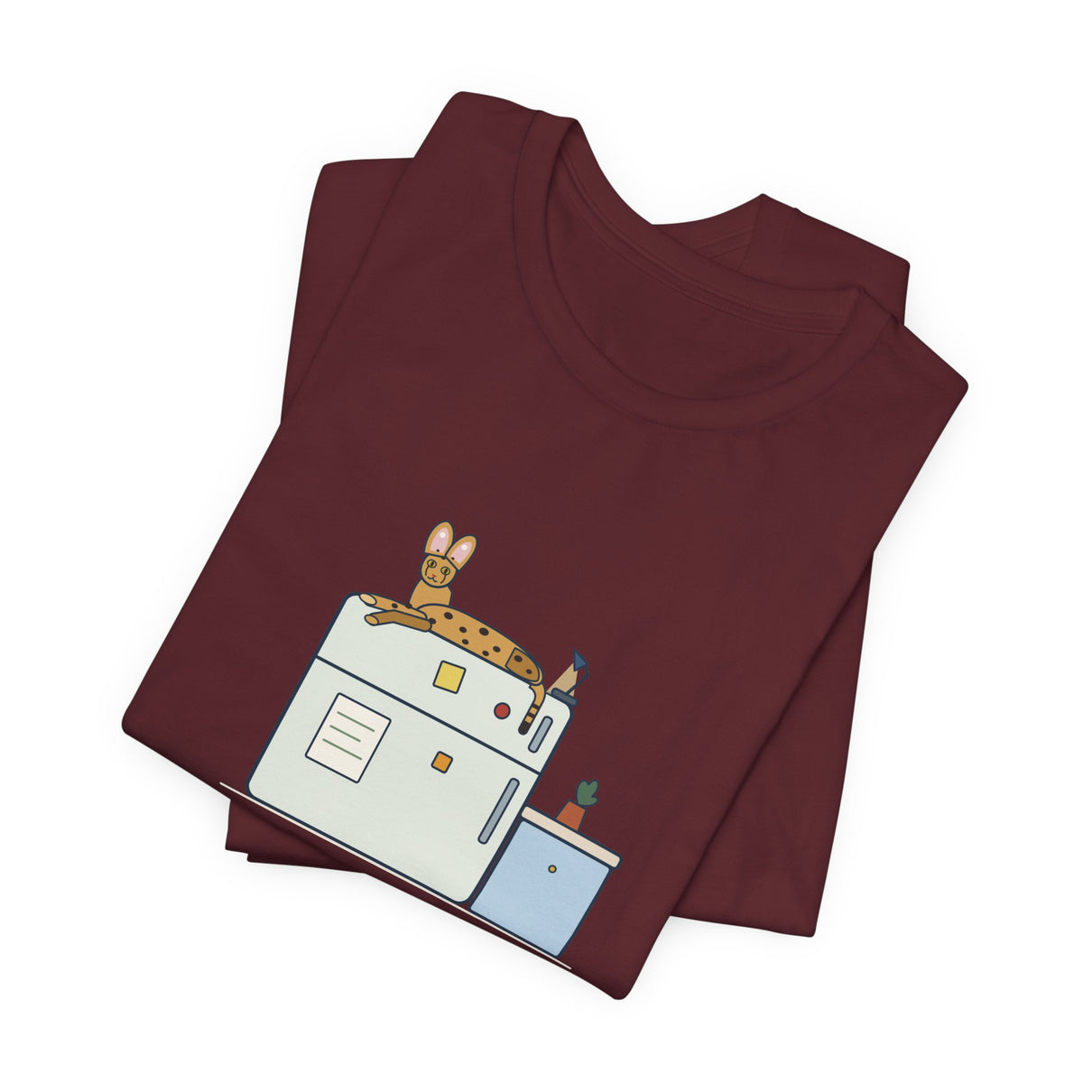 Savannah Cat T-Shirt - Top of the Fridge: Savannah Cat Headquarters, Funny Cat Owner Tee