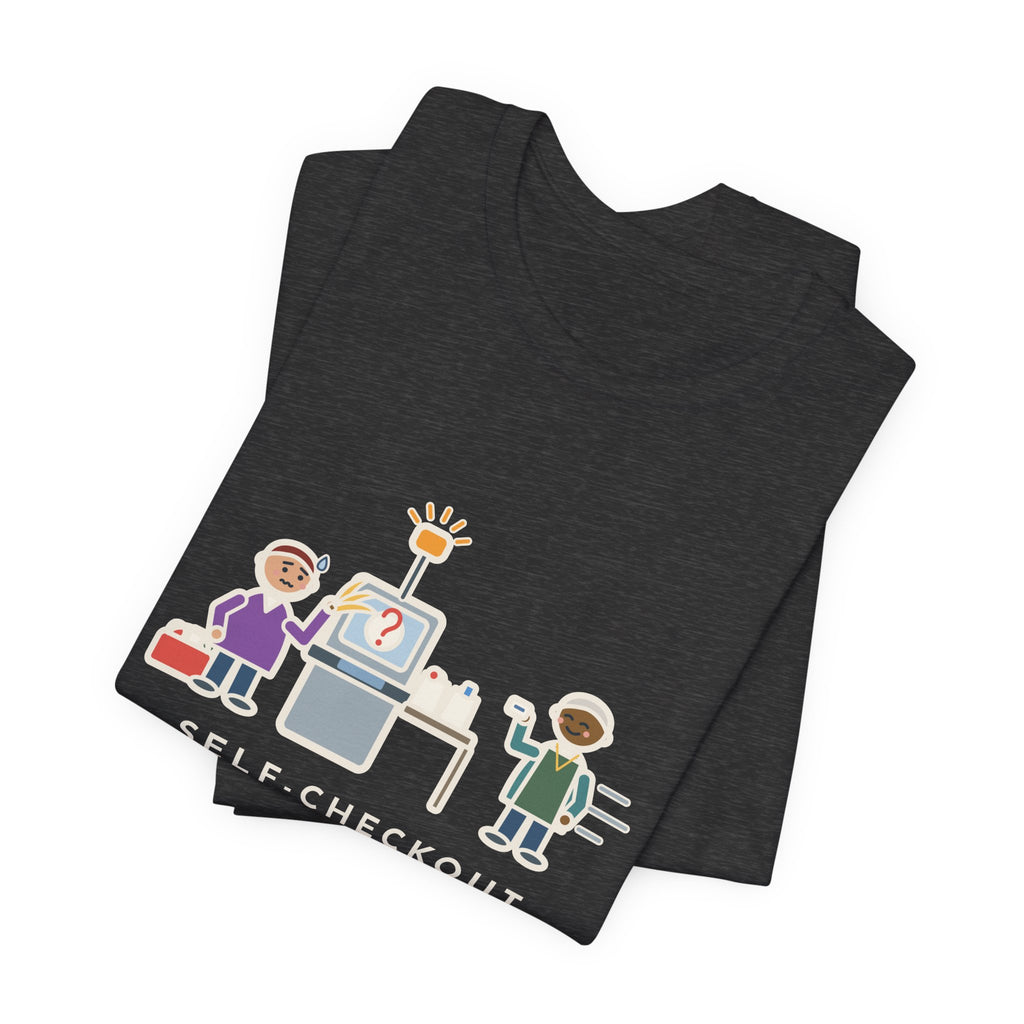 Funny Self-Checkout T-Shirt, Twelve Items, Called for Help on Eleven of Them, Checkout Lane Tee