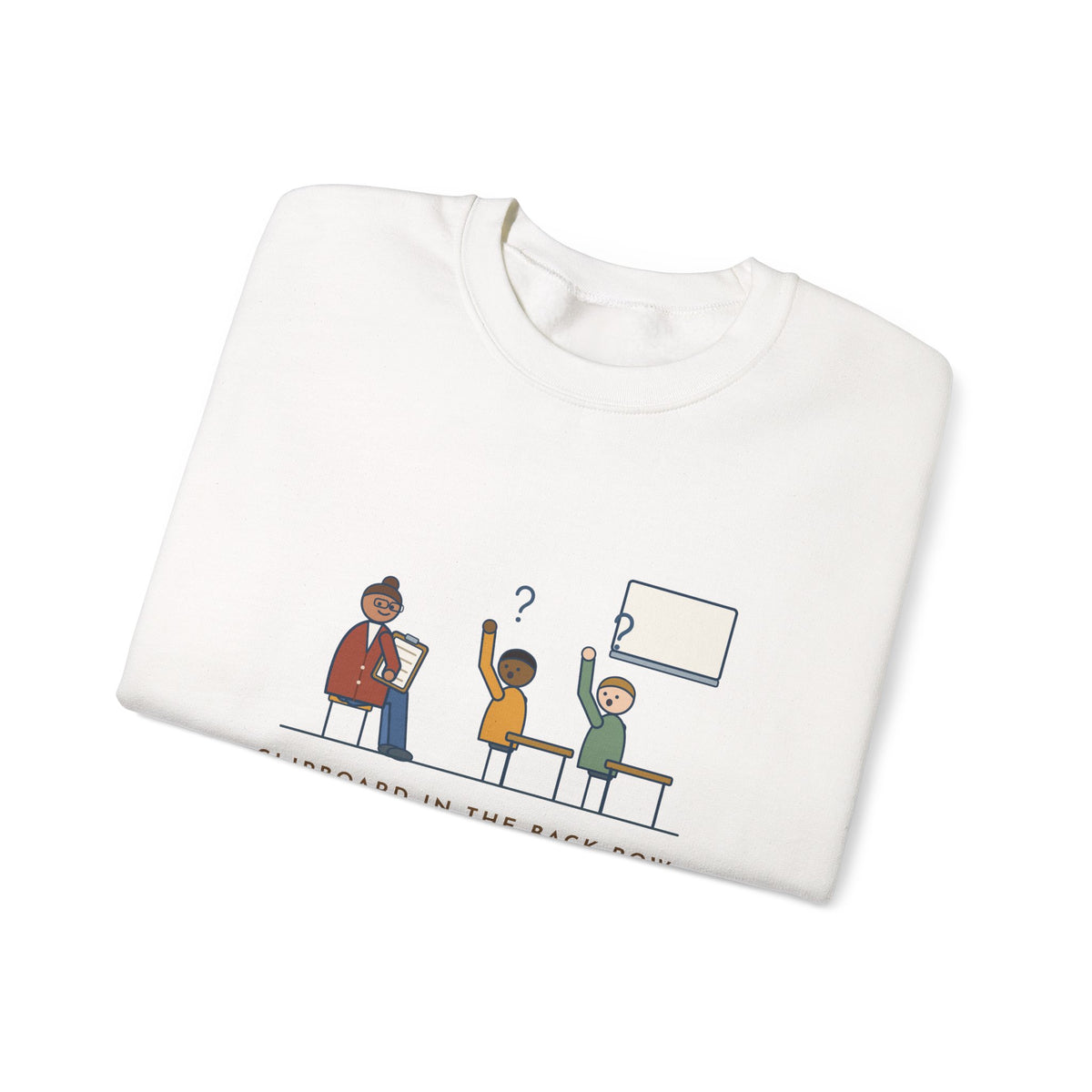 Instructional Coach Crewneck Sweatshirt - Two Kids Asked If I'm the Sub