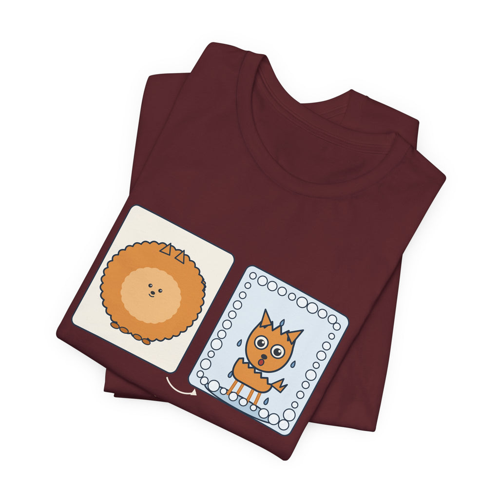 Pomeranian T-Shirt - Under All This Fluff: A Very Small Dog. Funny Pom Bath Day Tee