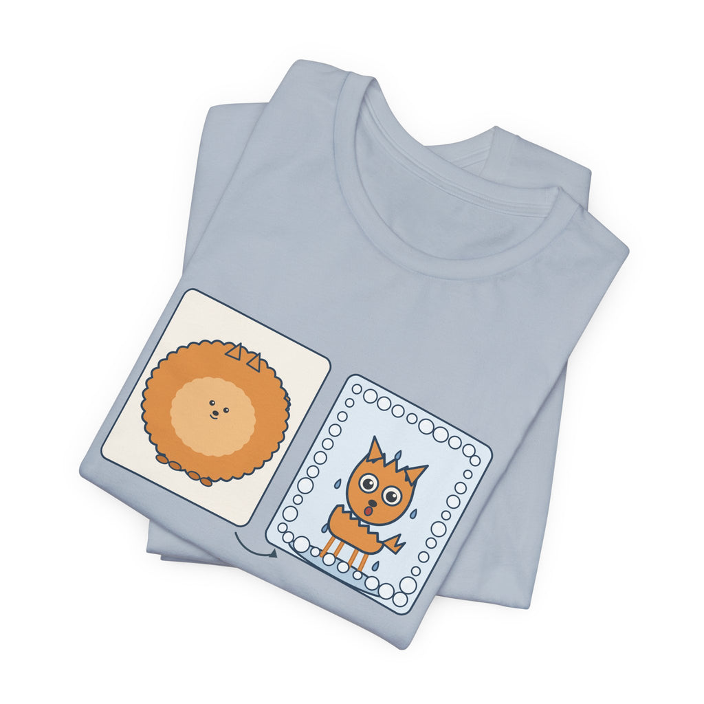 Pomeranian T-Shirt - Under All This Fluff: A Very Small Dog. Funny Pom Bath Day Tee
