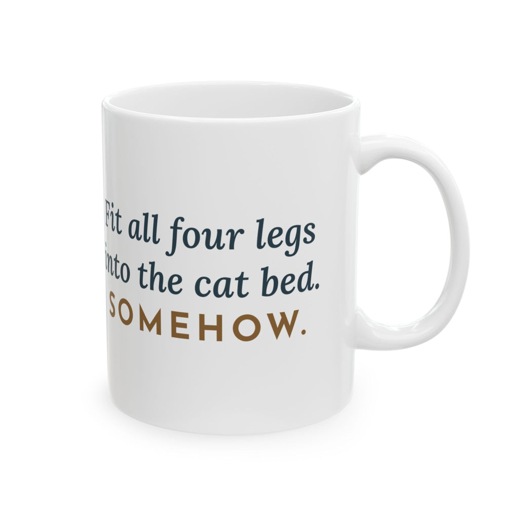 Borzoi Mug - Fit All Four Legs Into the Cat Bed. Somehow. 11oz Coffee Mug for Sighthound Lovers