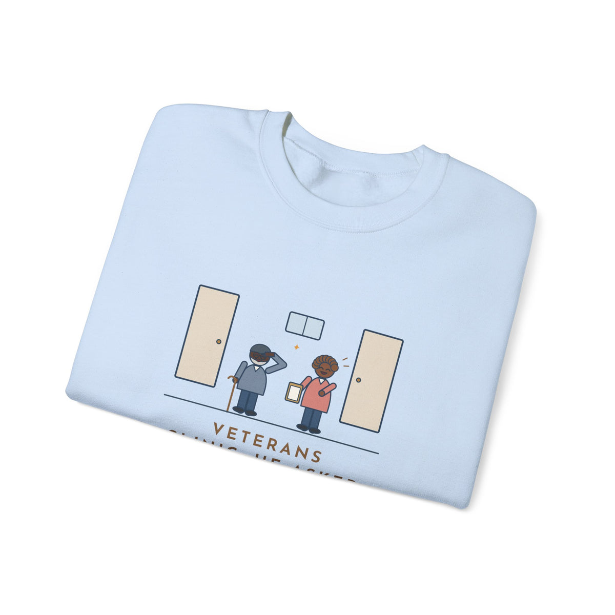 Veterans Clinic Nurse Crewneck Sweatshirt - My Branch Is Nursing