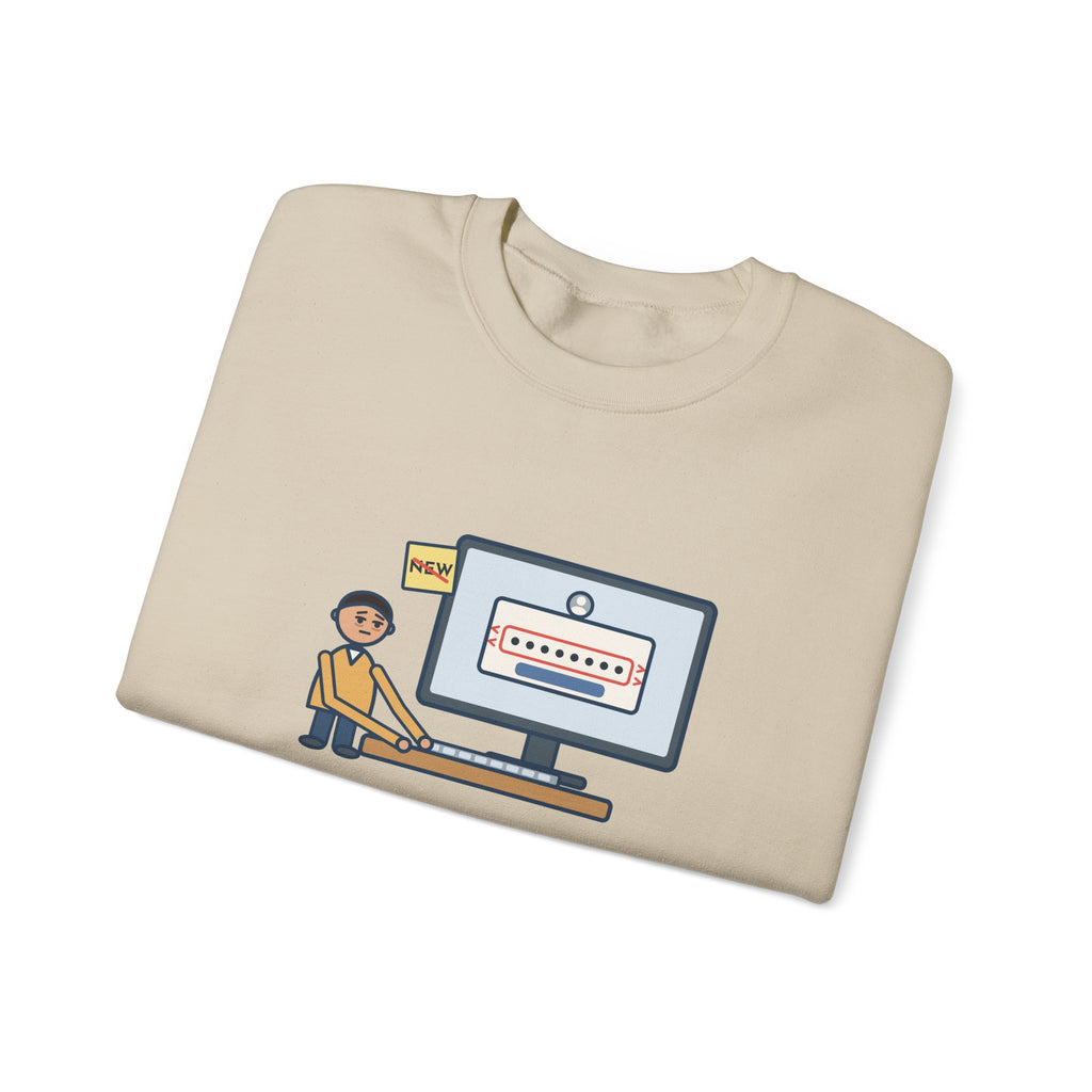 Password Sweatshirt, Changed It, Typed the Old One All Week, Funny Sign-In Box Crewneck
